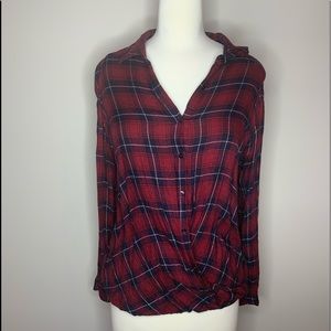 Red Flannel Long Sleeve Top